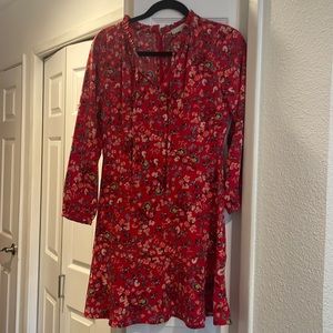 Loft Sz 4P Long sleeve, floral dress